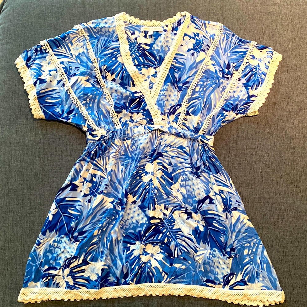 Tropical swim coverup